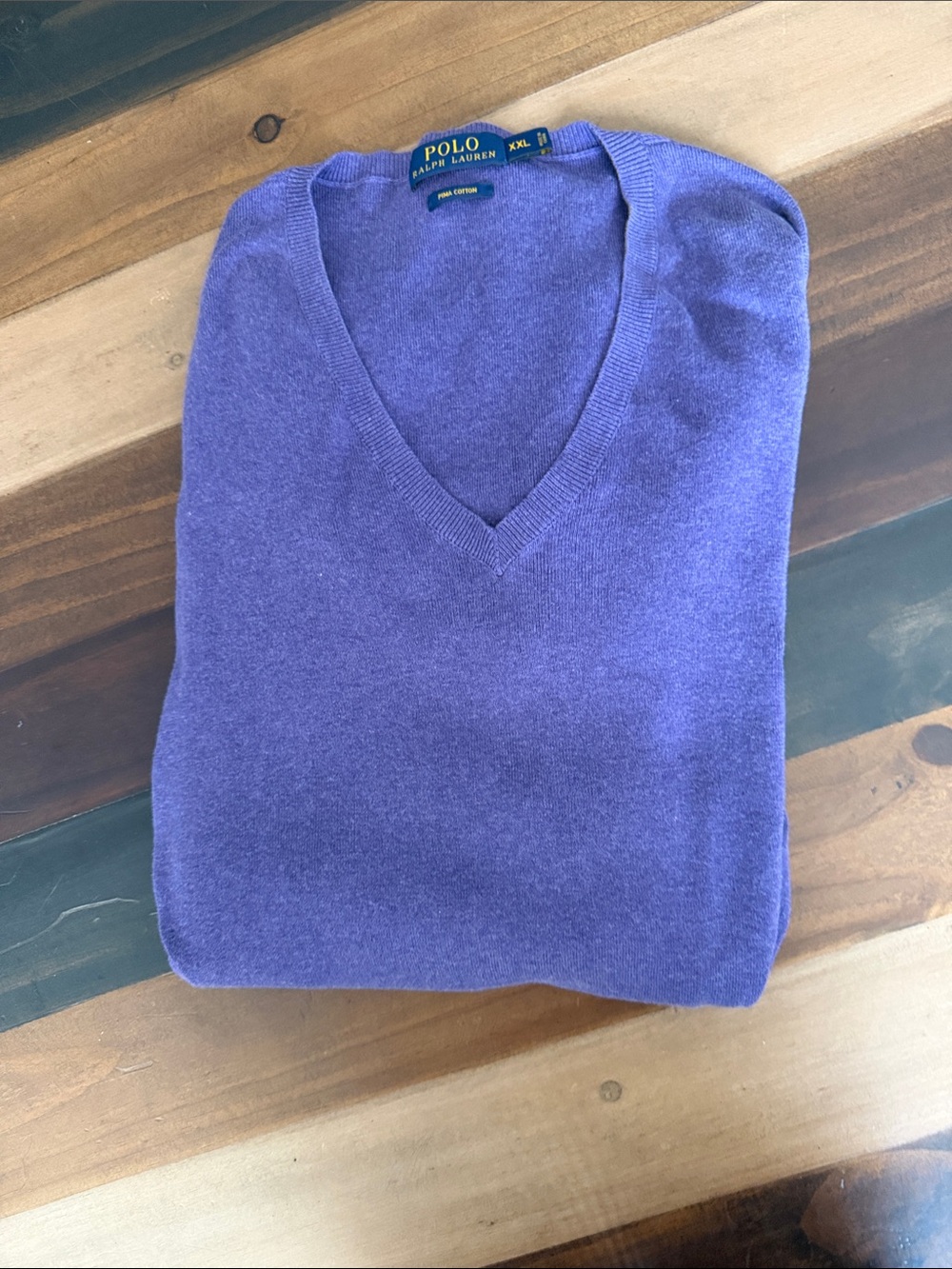 Polo by Ralph Lauren Lavender V-Neck Sweater